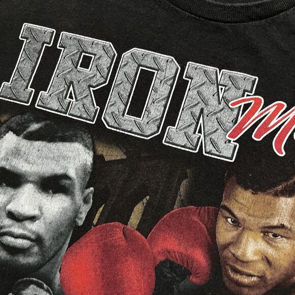 Mike Tyson Shirt Mens Large Vintage Rap Tee Graphic Faded Boxing Short Sleeve - Picture 5 of 12
